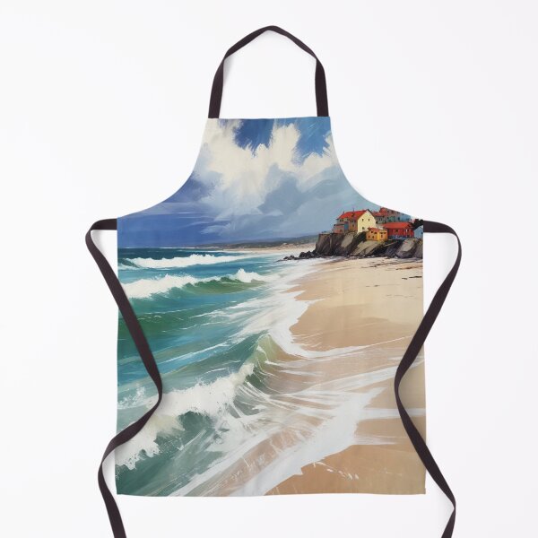 Item preview, Beautiful beach view acrylic painting print design designed and sold by Anshu3813.