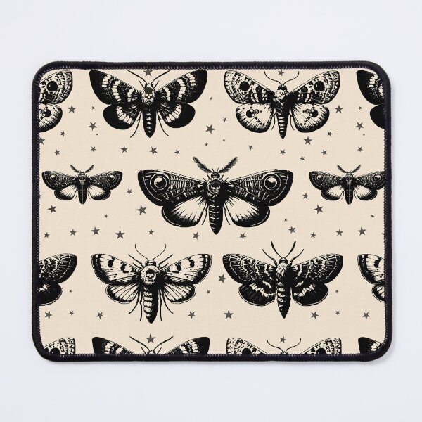 Item preview, Moth art, cottagecore Sfingide Acherontia atropos, with stars, witch, Halloween, magic, witchcraft, Wicca designed and sold by Collagedream.