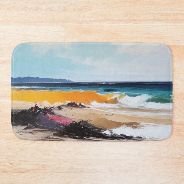 Item preview, Beautiful beach view acrylic painting print design  designed and sold by Anshu3813.