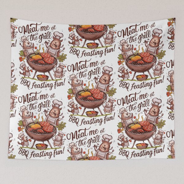 Item preview, Meet the Grill Masters: Hedgehog BBQ Feasting Fun! designed and sold by SplashTastic.