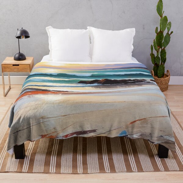 Item preview, Beautiful beach view acrylic painting print design designed and sold by Anshu3813.