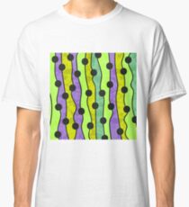 Squiggly Polka Dots - Green Classic T-Shirt