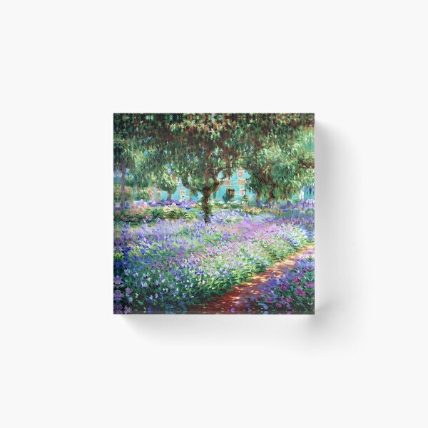 Aperçu de l'œuvre Jardin de Giverny – Une représentation vibrante d’un sanctuaire fleuri créée et vendue par artdesignsnow.