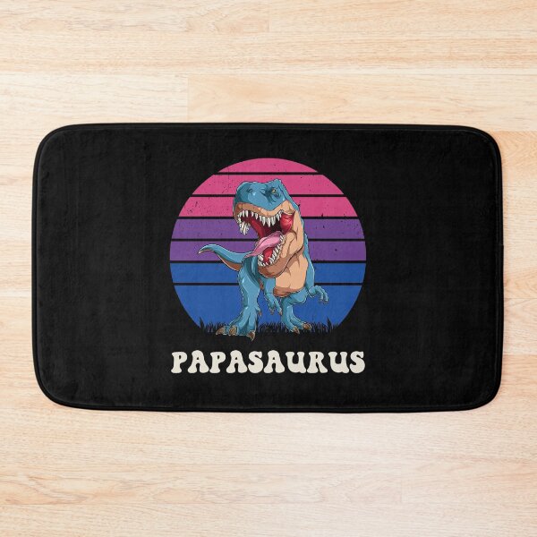 Item preview, Papasaurus Funny Dinosaur on Bisexual Flag Colors Retro Sunset  designed and sold by Savchuk-Vova.