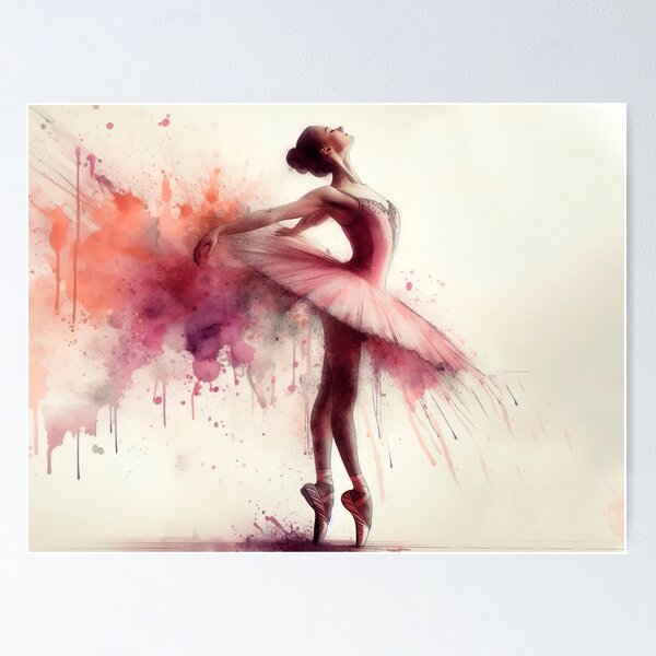 Item preview,  Ballet dancer in watercolor designed and sold by paulrommer.