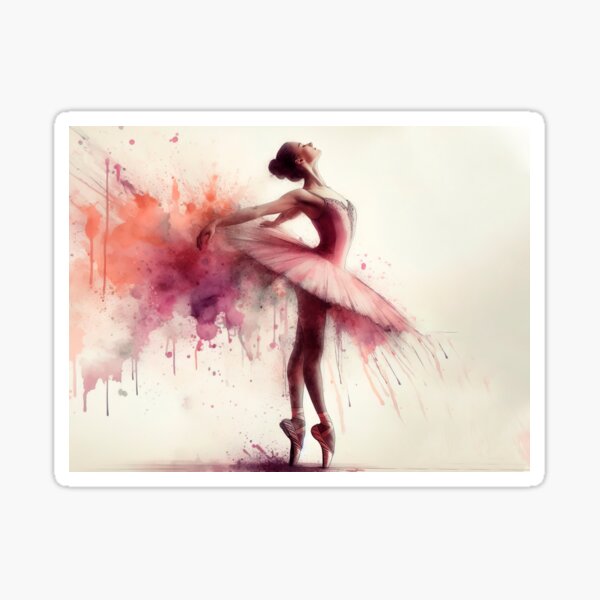 Item preview,  Ballet dancer in watercolor designed and sold by paulrommer.
