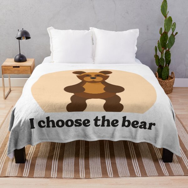 Item preview, I choose the bear - with vector bear illustration designed and sold by EmeraldeaArt.