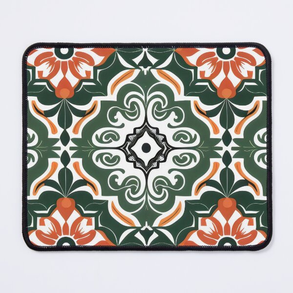 Item preview, Classic Spanish Ceramic Tiles with Floral and Geometric Design designed and sold by VoyteksDesigns.