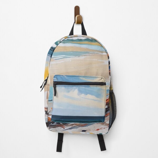 Item preview, Beautiful beach view acrylic painting print design designed and sold by Anshu3813.