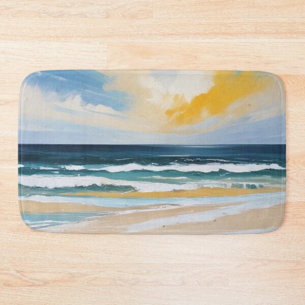 Item preview, Beautiful beach view acrylic painting print design  designed and sold by Anshu3813.