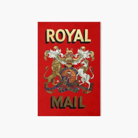 Royal Mail retro vintage crest Art Board Print