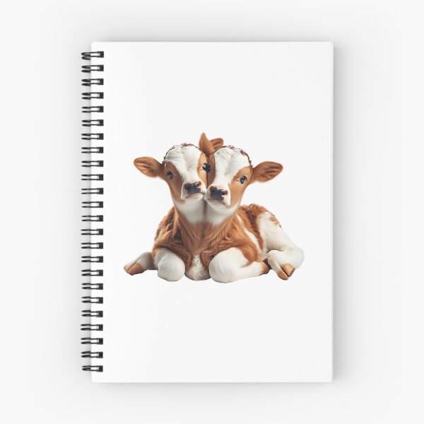 Item preview, Two Headed Calf Cute Baby Cow designed and sold by WildPalette-Art.