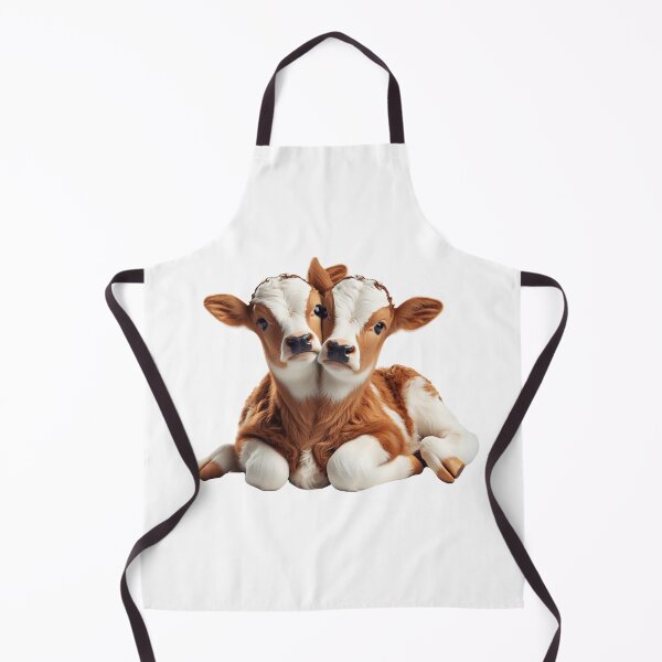 Item preview, Two Headed Calf Cute Baby Cow designed and sold by WildPalette-Art.