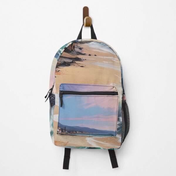 Item preview, Beautiful beach view acrylic painting print design designed and sold by Anshu3813.