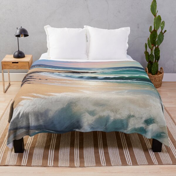 Item preview, Beautiful beach view acrylic painting print design designed and sold by Anshu3813.