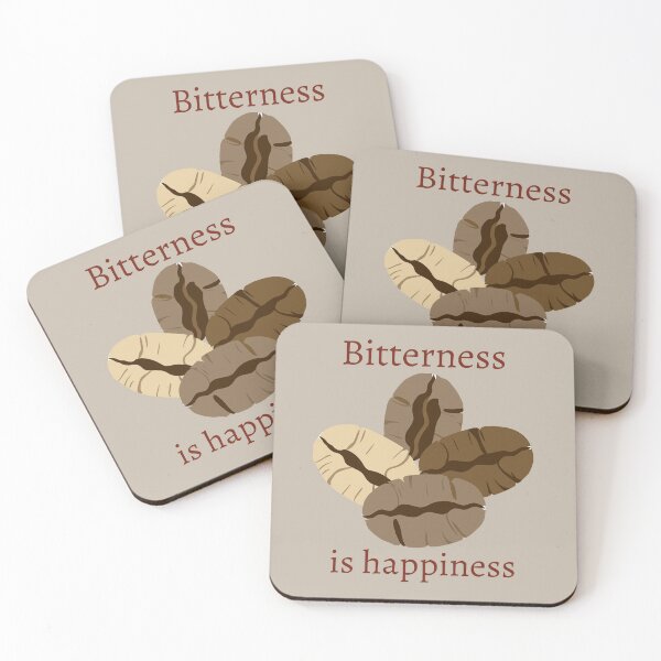 Item preview, coffee beans. Bitterness is happiness. Bitter espresso coffee designed and sold by hitNmiss.