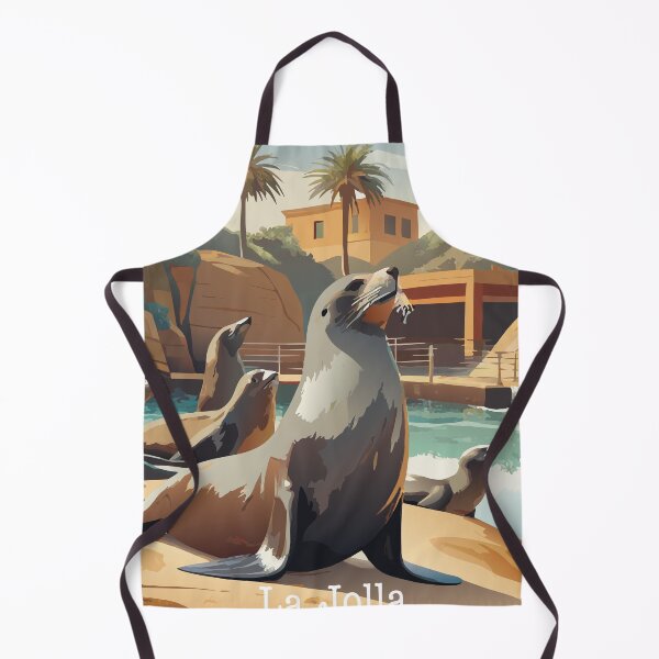 Item preview, Seal at La Jolla Cove Beach San Diego designed and sold by BelleRiviera.