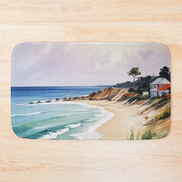 Item preview, Beautiful sea beach view acrylic painting print design  designed and sold by Anshu3813.