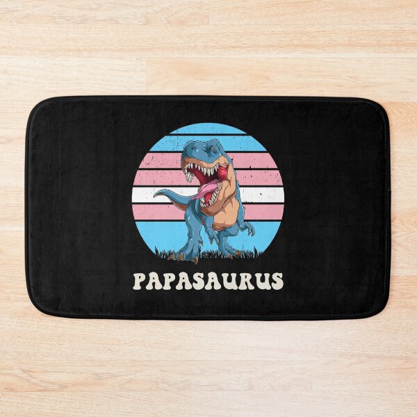 Item preview, Papasaurus Funny Dinosaur on Transgender Flag Colors Retro Sunset  designed and sold by Savchuk-Vova.