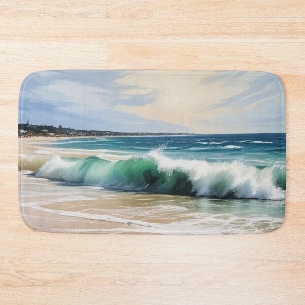Item preview, Beautiful sea beach view acrylic painting print design  designed and sold by Anshu3813.