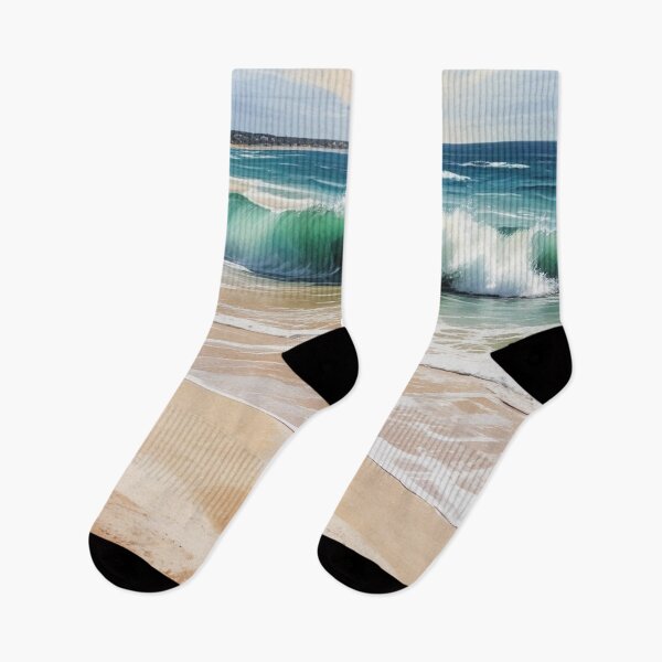 Item preview, Beautiful sea beach view acrylic painting print design  designed and sold by Anshu3813.