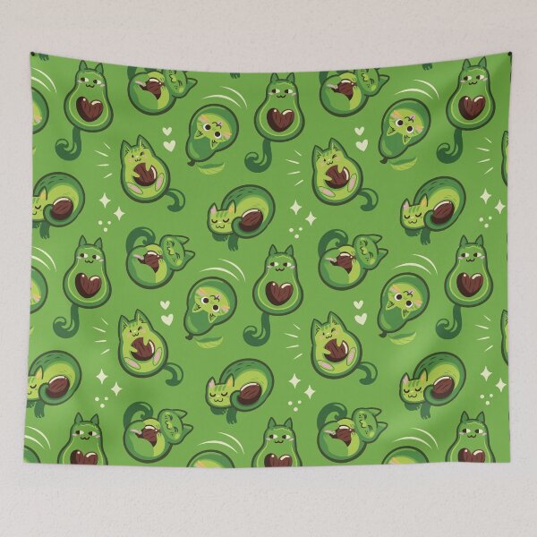 Item preview, Avocatos on green designed and sold by PenguinHouse.