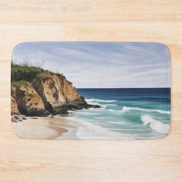 Item preview, Beautiful sea beach view acrylic painting print design  designed and sold by Anshu3813.