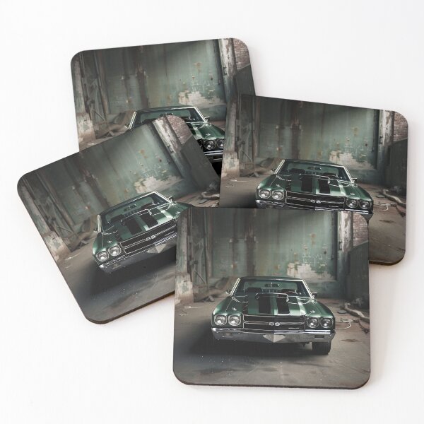 Item preview, Classic American Muscle Car in British Racing Green designed and sold by CybergenArtworx.