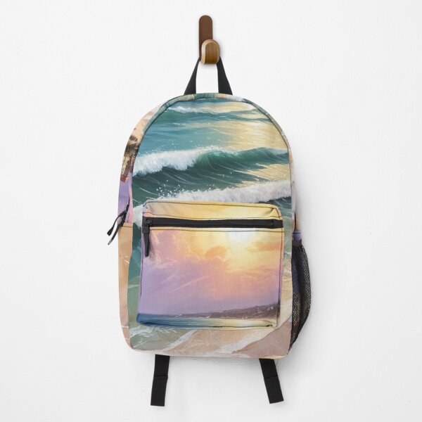 Item preview, Beautiful sea beach view acrylic painting print design designed and sold by Anshu3813.