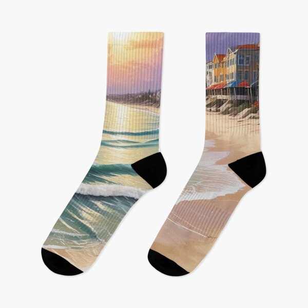 Item preview, Beautiful sea beach view acrylic painting print design  designed and sold by Anshu3813.