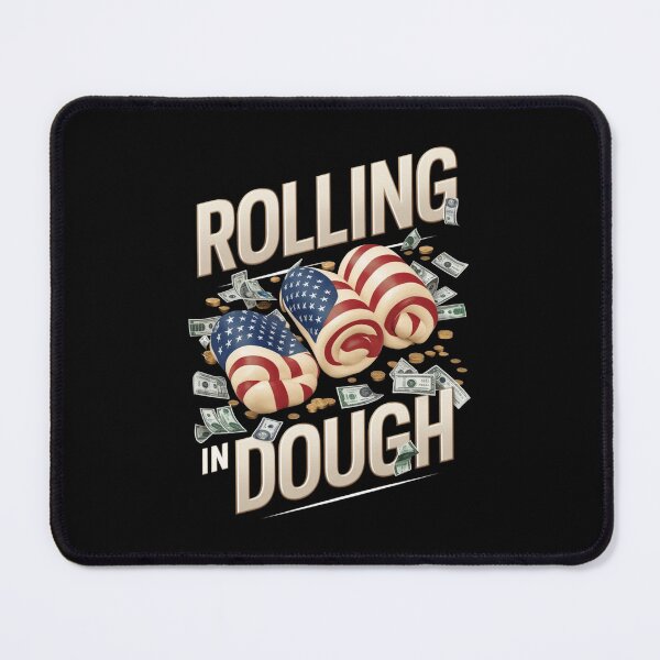 Item preview, Rolling in Dough Patriotic Cash Slang Graphic Tee designed and sold by HOMEDESIGNPRINT.