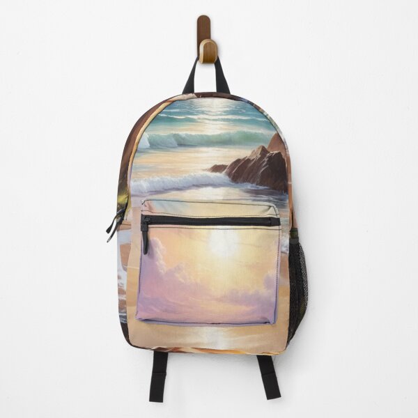 Item preview, Beautiful sea beach view acrylic painting print design designed and sold by Anshu3813.