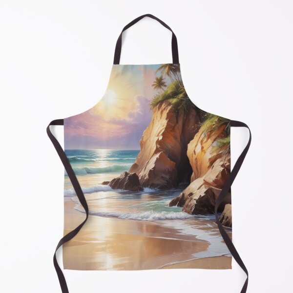 Item preview, Beautiful sea beach view acrylic painting print design designed and sold by Anshu3813.