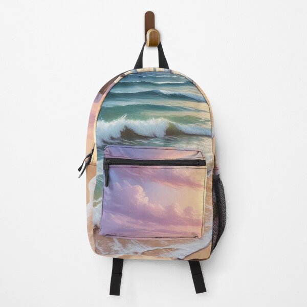 Item preview, Beautiful sea beach view acrylic painting print design designed and sold by Anshu3813.