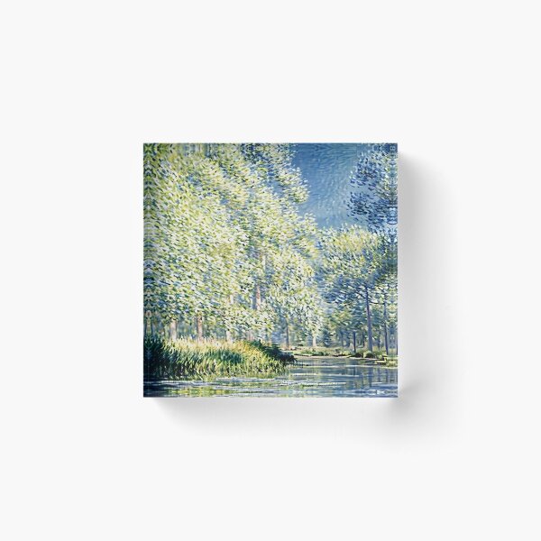 Aperçu de l'œuvre Courbe de la rivière Epte à Giverny - Capturer la sérénité créée et vendue par artdesignsnow.