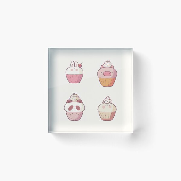 Item preview, Cute cupcake animals  designed and sold by Mayarart.