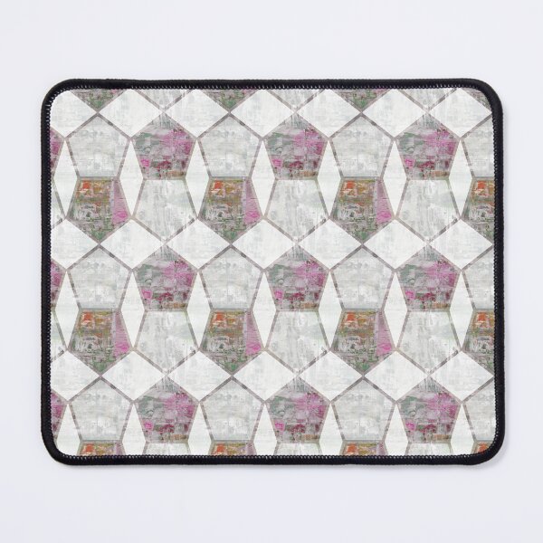 Item preview, geometric pentagon shape white designed and sold by Alessandro Remo Mazzoni Remotextiles.