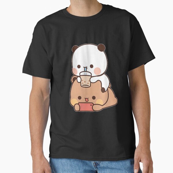 Item preview, DuDu Bear and BuBu Panda enjoying time together designed and sold by IsDesignHub.