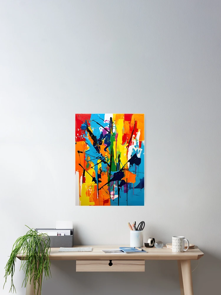Thumbnail 2 of 3, Poster, Abstract Expression designed and sold by Crafted-AI.
