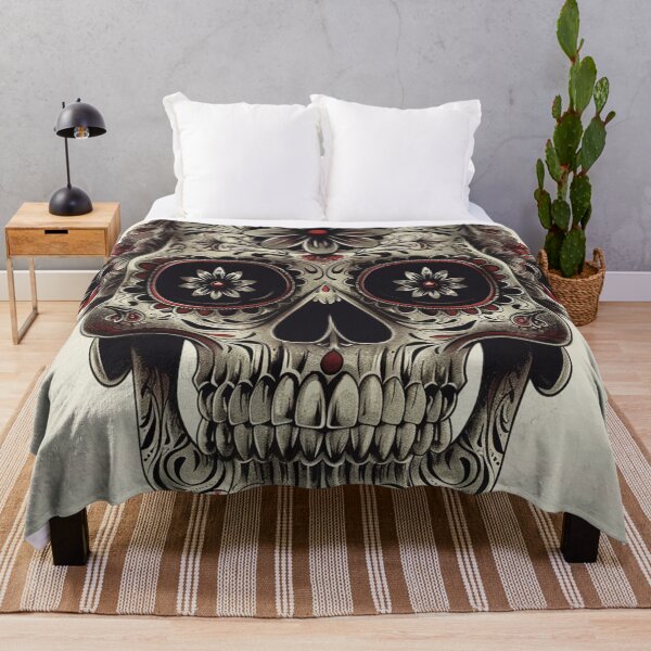 Item preview, Day of the Dead Skull Chrome and Red 3 designed and sold by AstroRisq.
