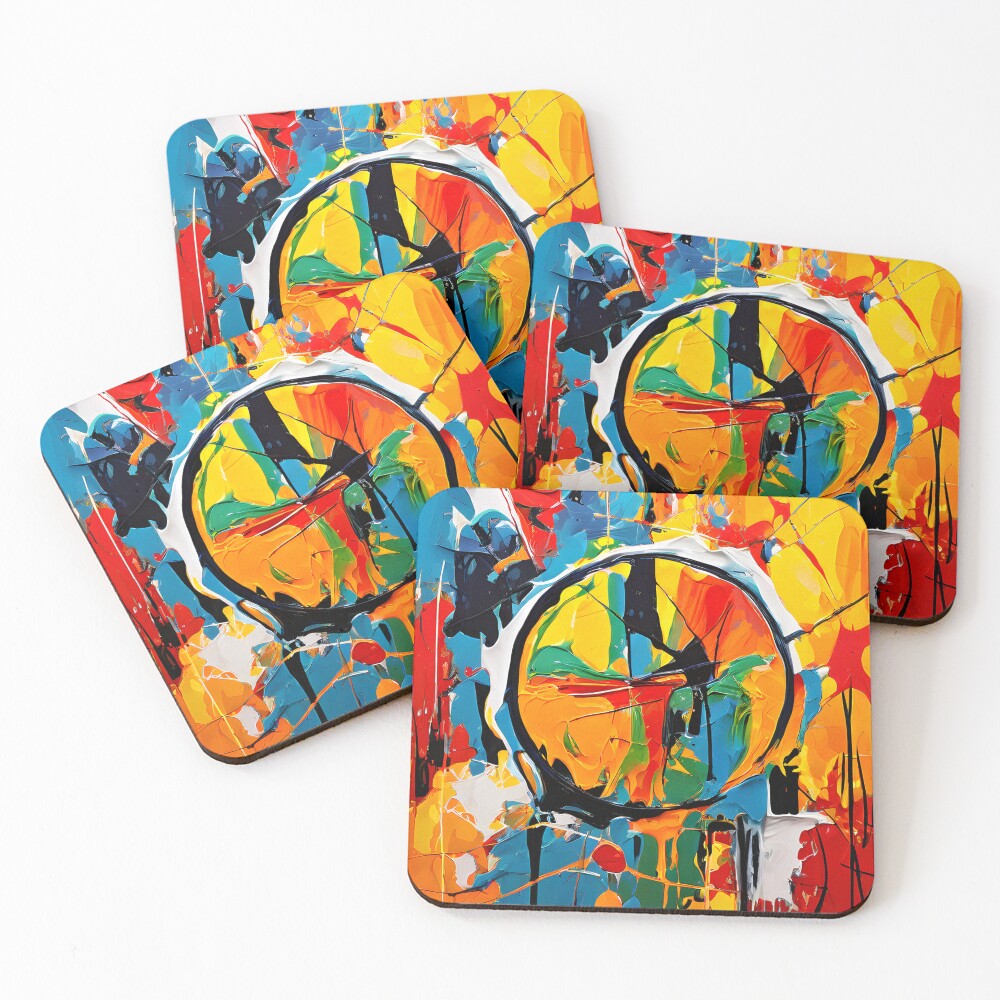Item preview, Coasters (Set of 4) designed and sold by Crafted-AI.