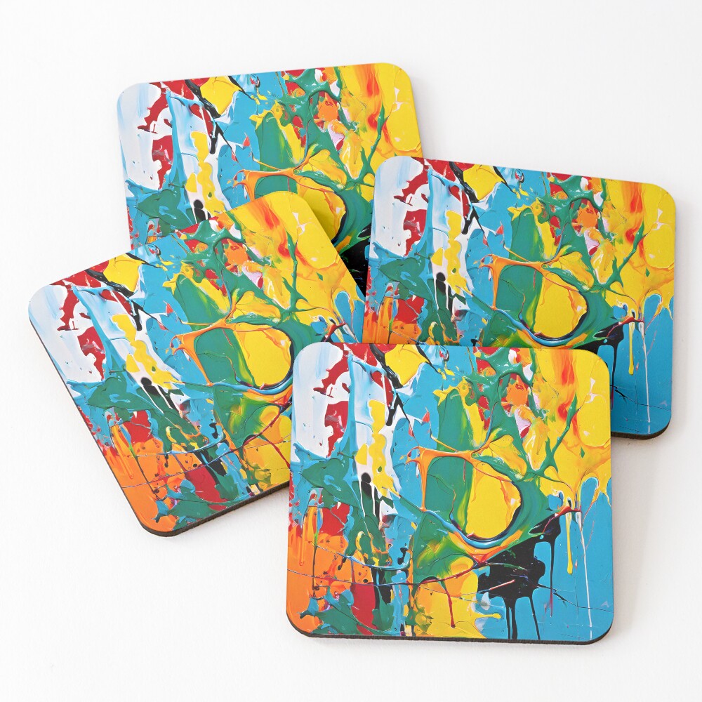 Item preview, Coasters (Set of 4) designed and sold by Crafted-AI.