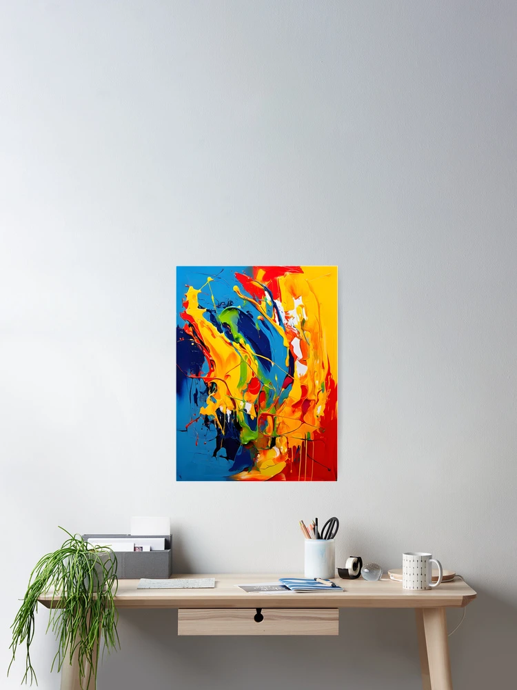 Thumbnail 2 of 3, Poster, Abstract Expression designed and sold by Crafted-AI.