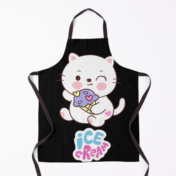 Item preview, Kitten Eating Blue Ice-cream designed and sold by Kaidynz.