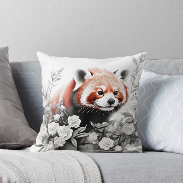 Item preview, Black and white Red Panda pencil drawing designed and sold by Pencil-Art.