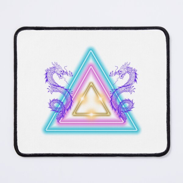 Item preview, Dragons with magical neon triangles. designed and sold by CanterburyLane.