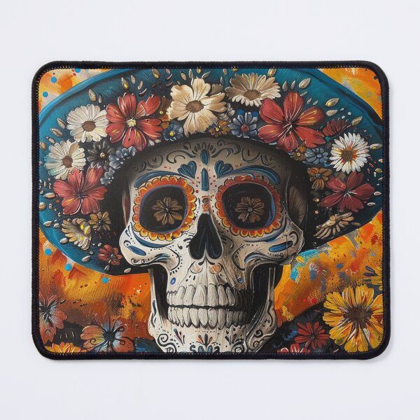 Item preview, Day of the Dead Skull Painting Sombrero 1 designed and sold by AstroRisq.