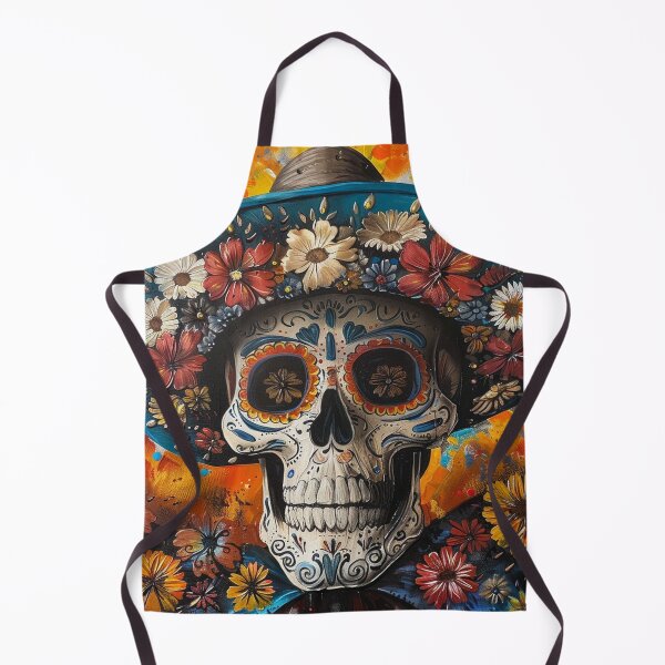 Item preview, Day of the Dead Skull Painting Sombrero 1 designed and sold by AstroRisq.