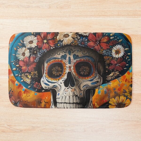 Item preview, Day of the Dead Skull Painting Sombrero 1 designed and sold by AstroRisq.