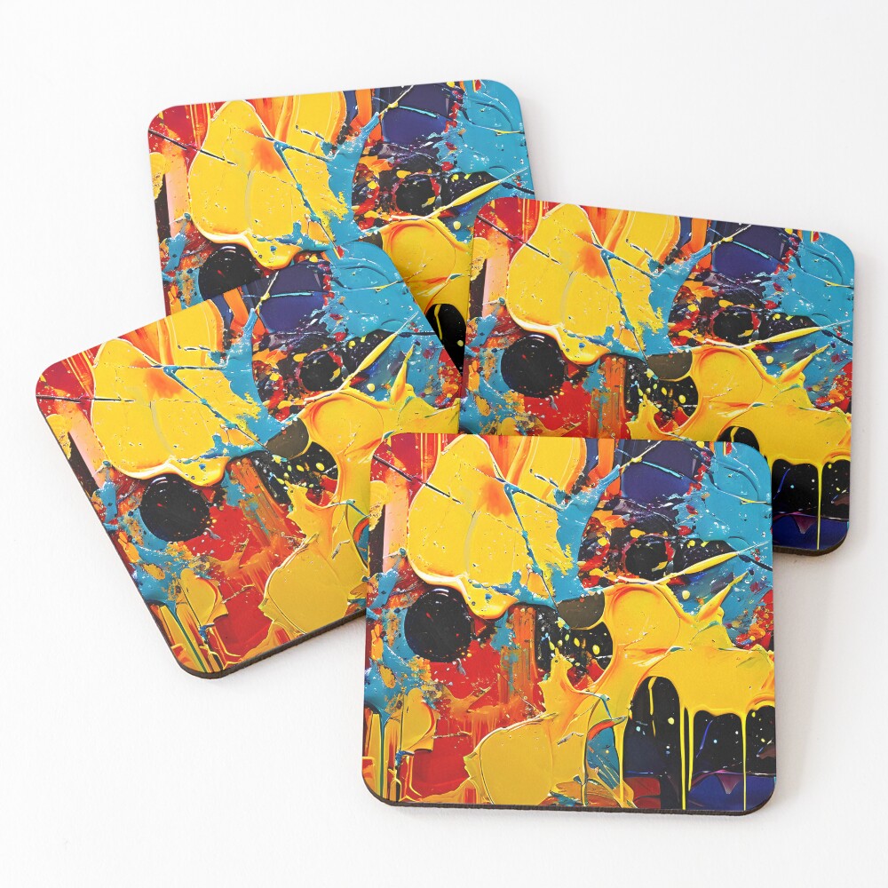Item preview, Coasters (Set of 4) designed and sold by Crafted-AI.